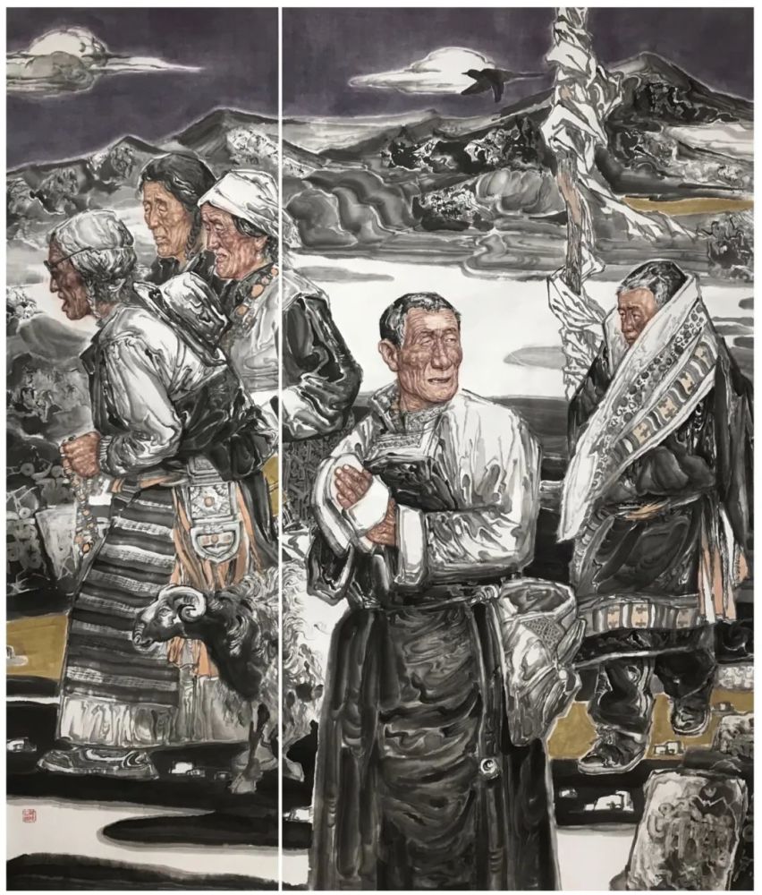 建党百年艺术名家献礼赵云雁国画作品赏析