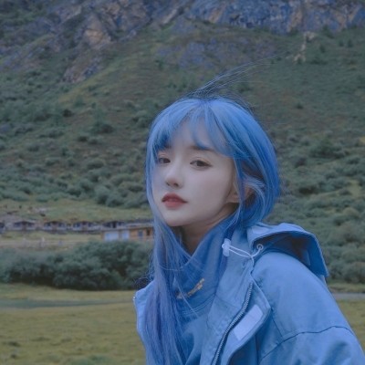 蓝色系头像女 腾讯网