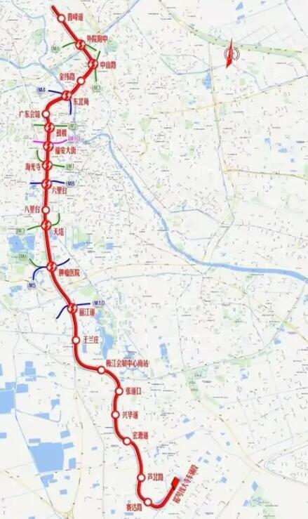 天津地铁"换乘之王"预计2024年通车,共设21站,换乘站