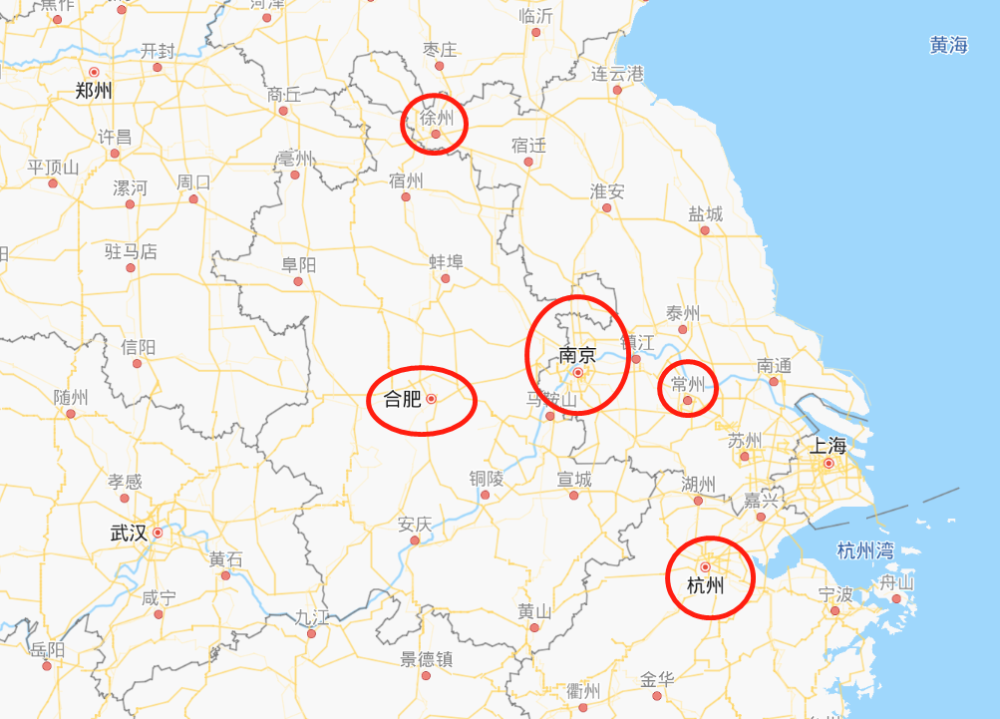 长三角地区三场擂台:徐州和常州,合肥,杭州和南京