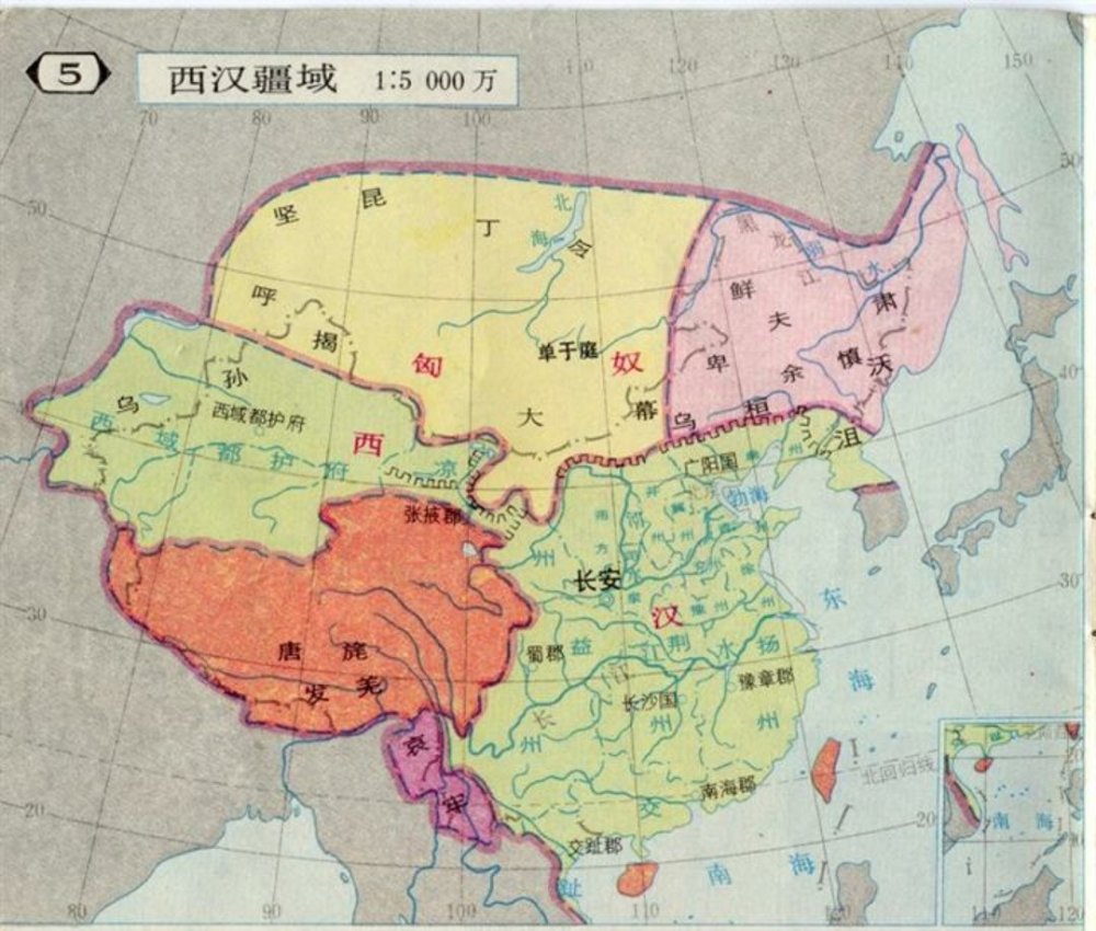西汉疆域图