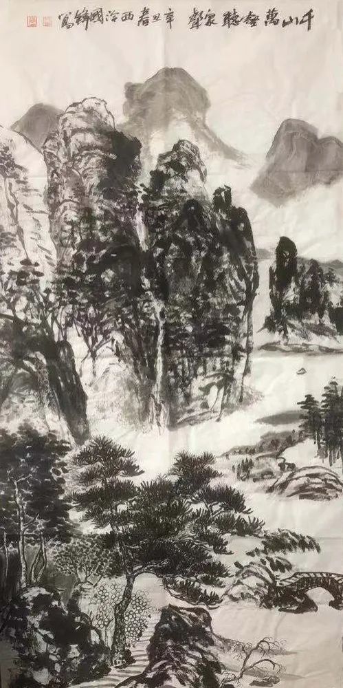 风情意自足横斜不可加著名画家张国锋作品欣赏