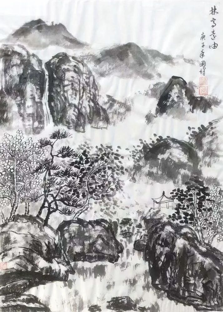 风情意自足横斜不可加著名画家张国锋作品欣赏