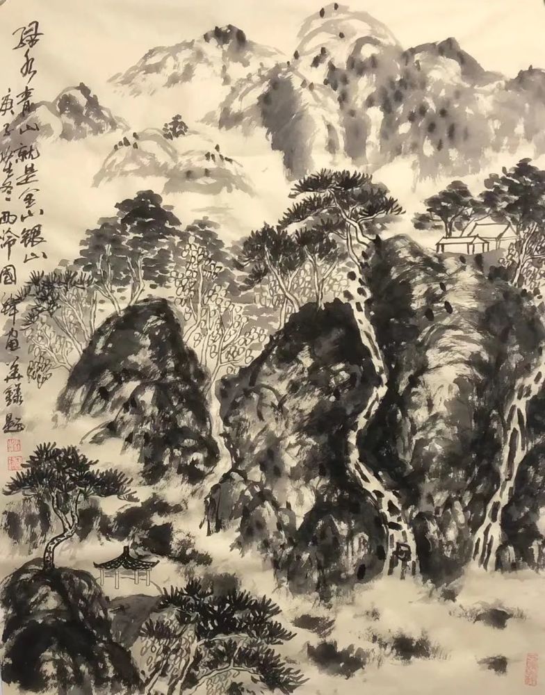 风情意自足横斜不可加著名画家张国锋作品欣赏