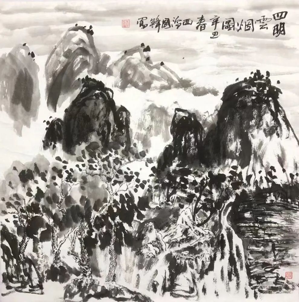 风情意自足横斜不可加著名画家张国锋作品欣赏