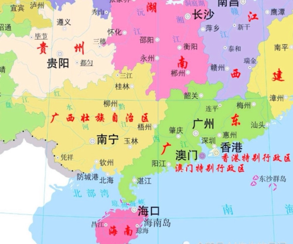 从内陆省到沿海省广东为何把西部沿海划给广西两广为何亲