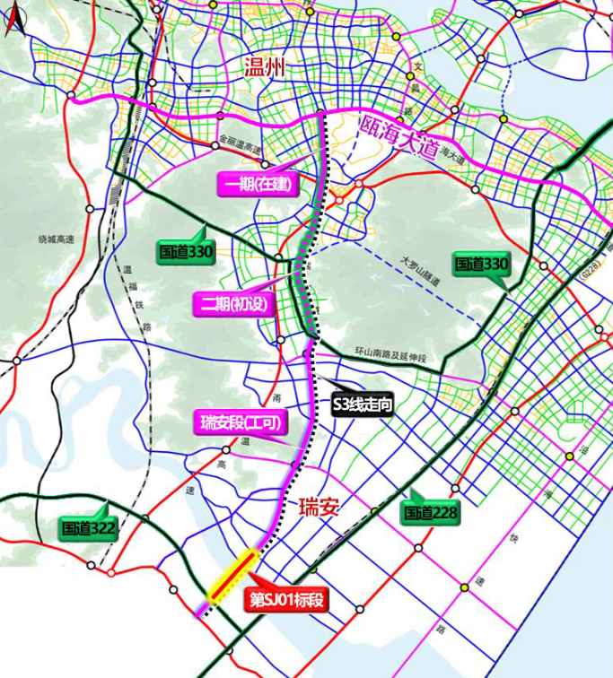 温州市域铁路s3线瑞安段论证已出,将建三功能合一永宁