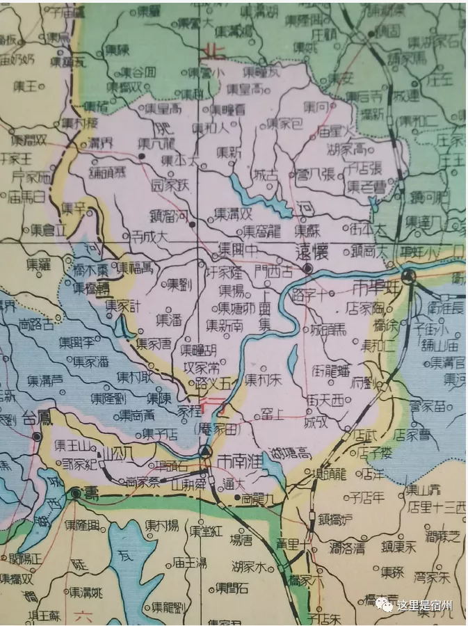 1951年宿县专区高清地图