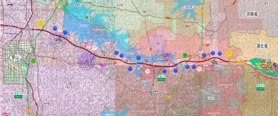 阳新高速公路商城至豫鄂省界段起点位于固始县方集镇北,淮固高速与沪
