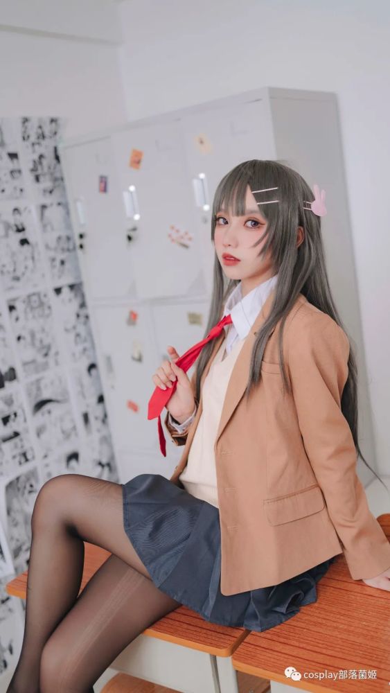 cos:樱岛麻衣学姐cos正片@果咩酱,想接受什么惩罚