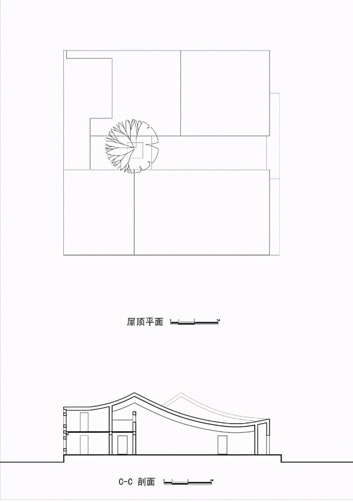 和谐自然的一派禅境,王澍设计的"三合宅"