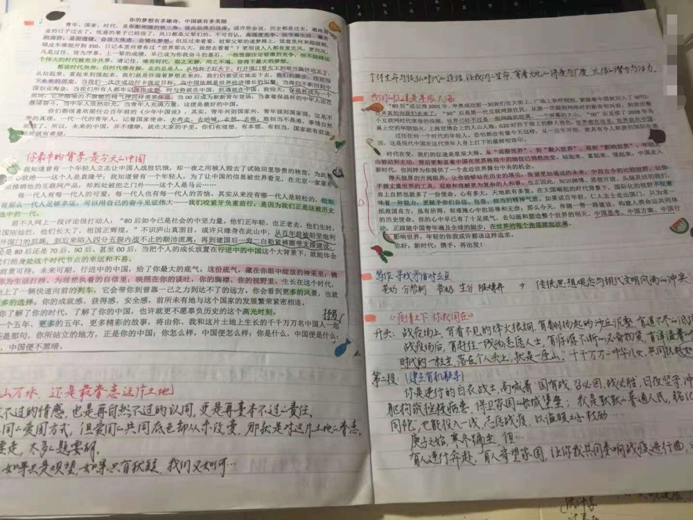 笔记都是工整且清晰的,让大家看后不由得感慨:这才是真正的 学霸笔记