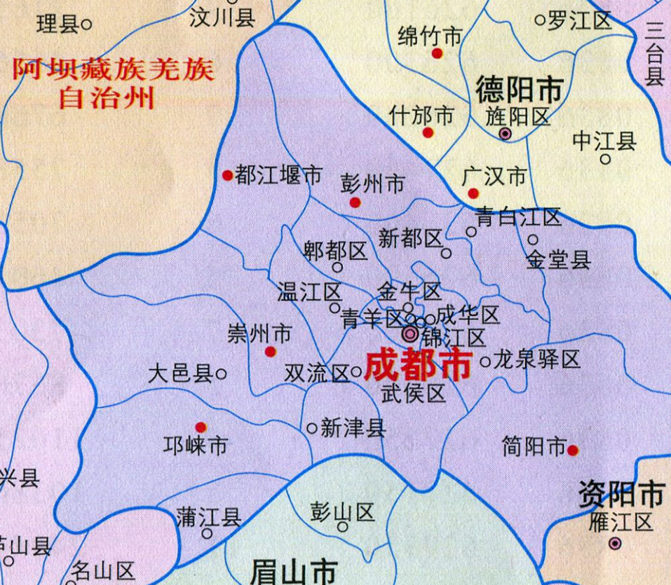 成都各区县人口一览:龙泉驿区134万,金堂县80万