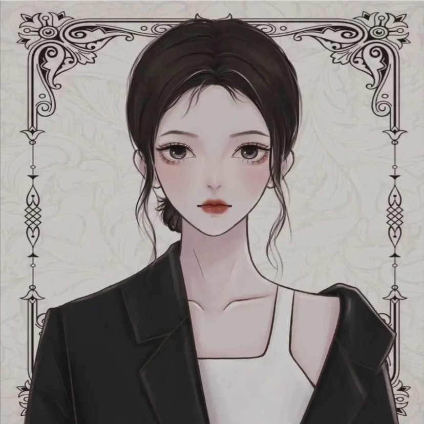 手绘女生头像,超漂亮