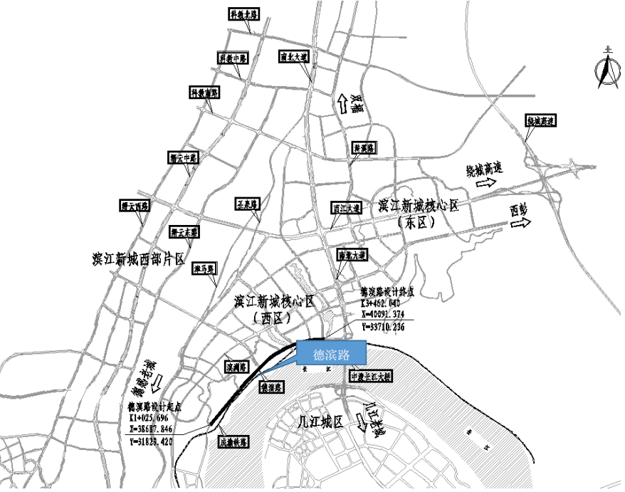 江津滨江新城德滨路与成渝铁路并行段前期筹备中