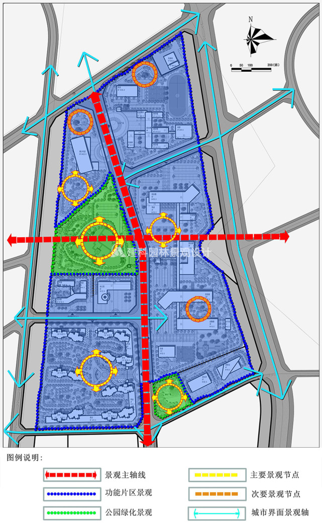 小区景观意向图