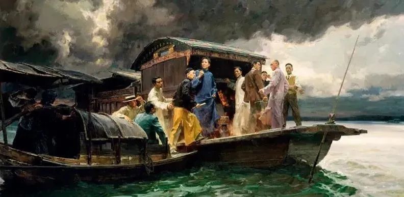 1921年7月,在上海法租界望志路106号(现兴业路76号),浙江嘉兴南湖的