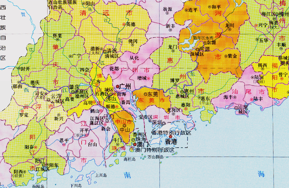 广东省的区划调整,21个地级市之一,深圳市为何没有1个县?