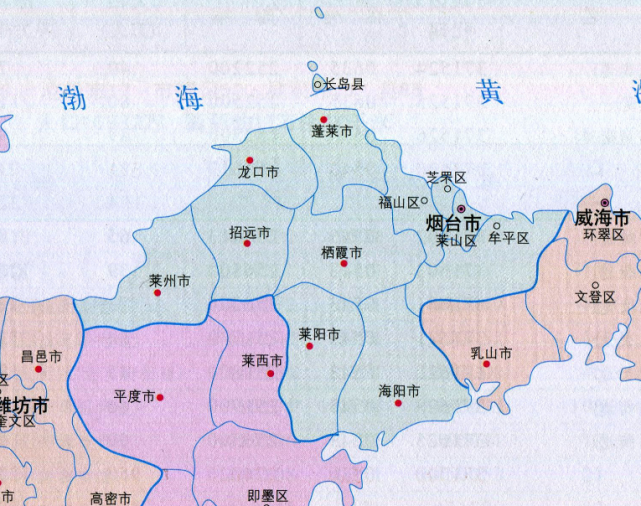 烟台各区县人口一览莱州市82万蓬莱区43万