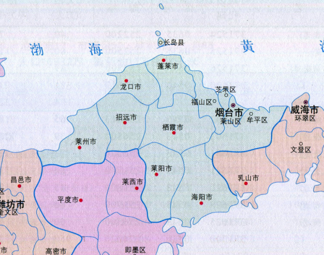 烟台各区县人口一览:莱州市82万,蓬莱区43万
