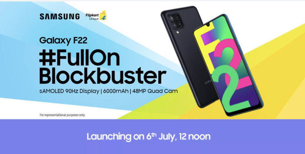 三星galaxy f22定于7月6日发布 内置6000mah大电池