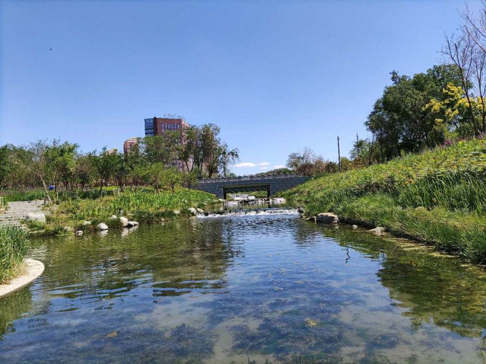 乌鲁木齐最美最漂亮公园水磨河滨河景观带开放