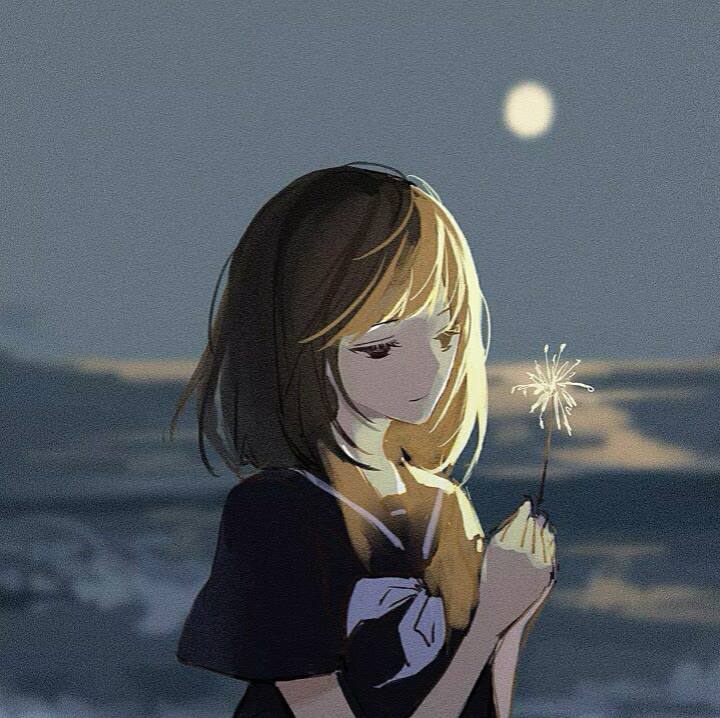 二次元女生头像 花不会因为一次荒芜而荒废整个春天