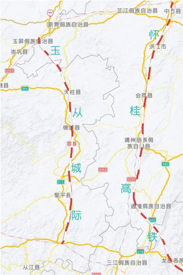 怀桂高铁确定走西线贵州黔东南玉从城际铁路基本可以宣布夭折