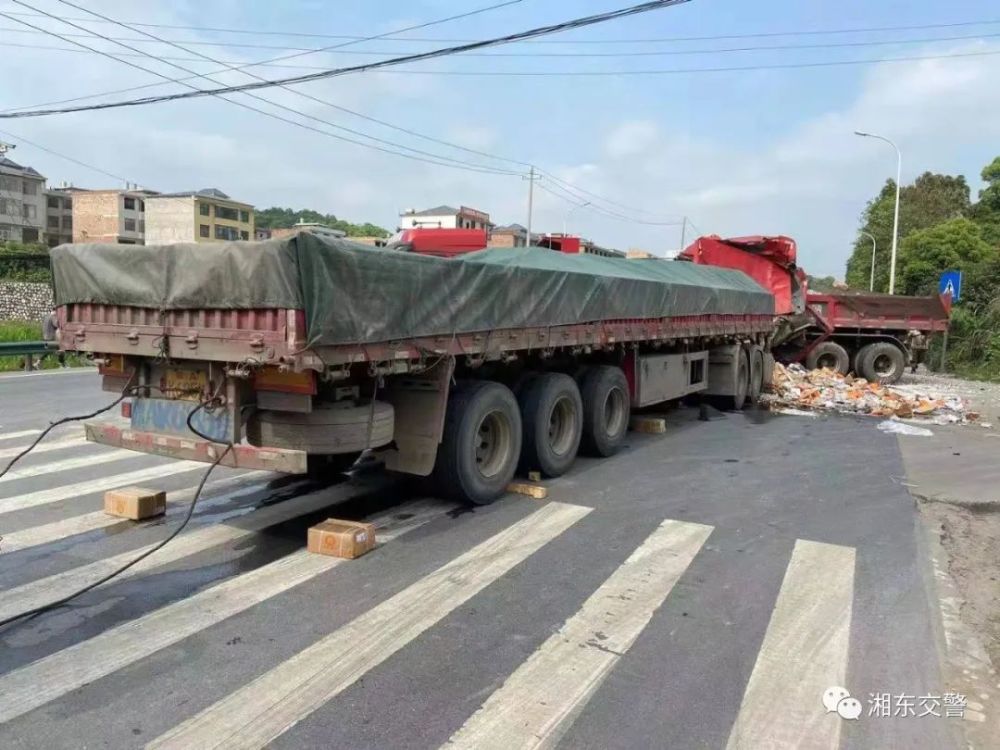 湘东交警为大家盘点了 交通事故多发路段 主要事故类型:车辆制动失效