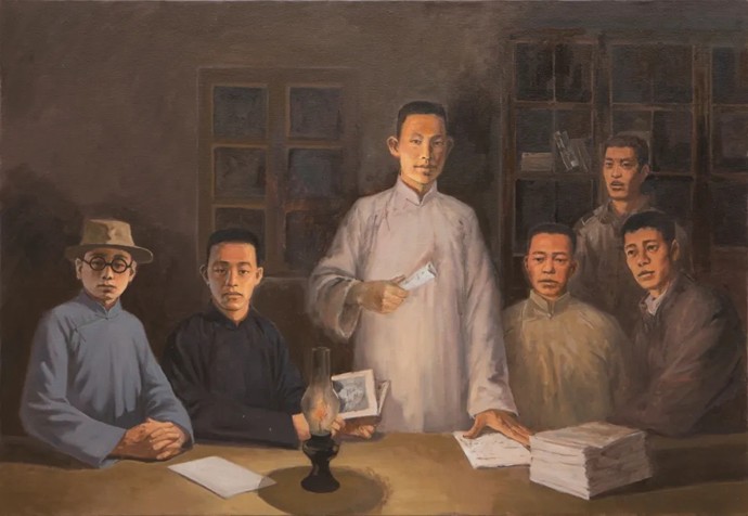 大型历史题材"四五烈士"等油画作品在中共山东早期历史纪念馆隆重呈现