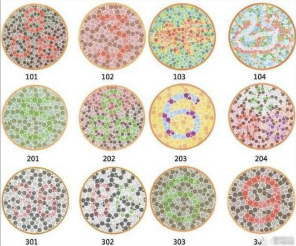 车管所色盲测试图及答案,看不出3张以上,或许你就与方向盘无缘