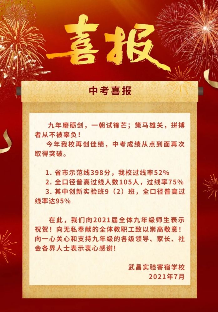 近60所学校中考喜报汇总!这些学校再创新高