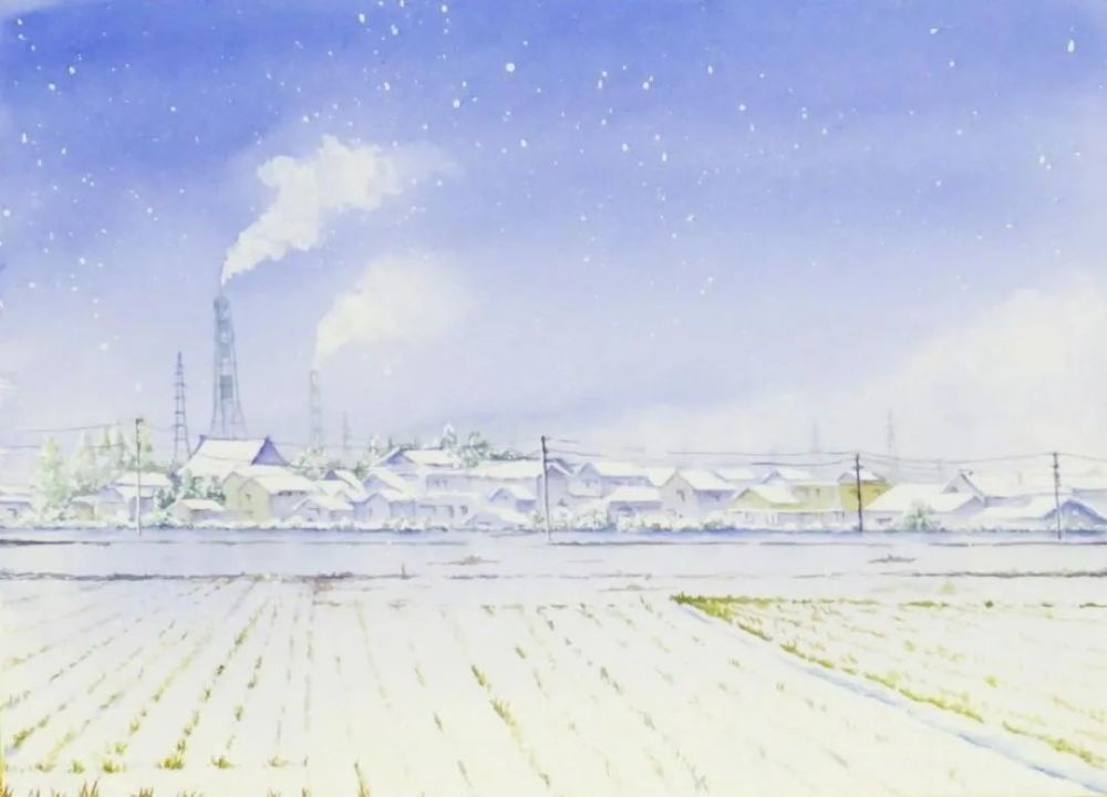 彩铅|彩铅风景 如宫崎骏动画般的场景林史朗