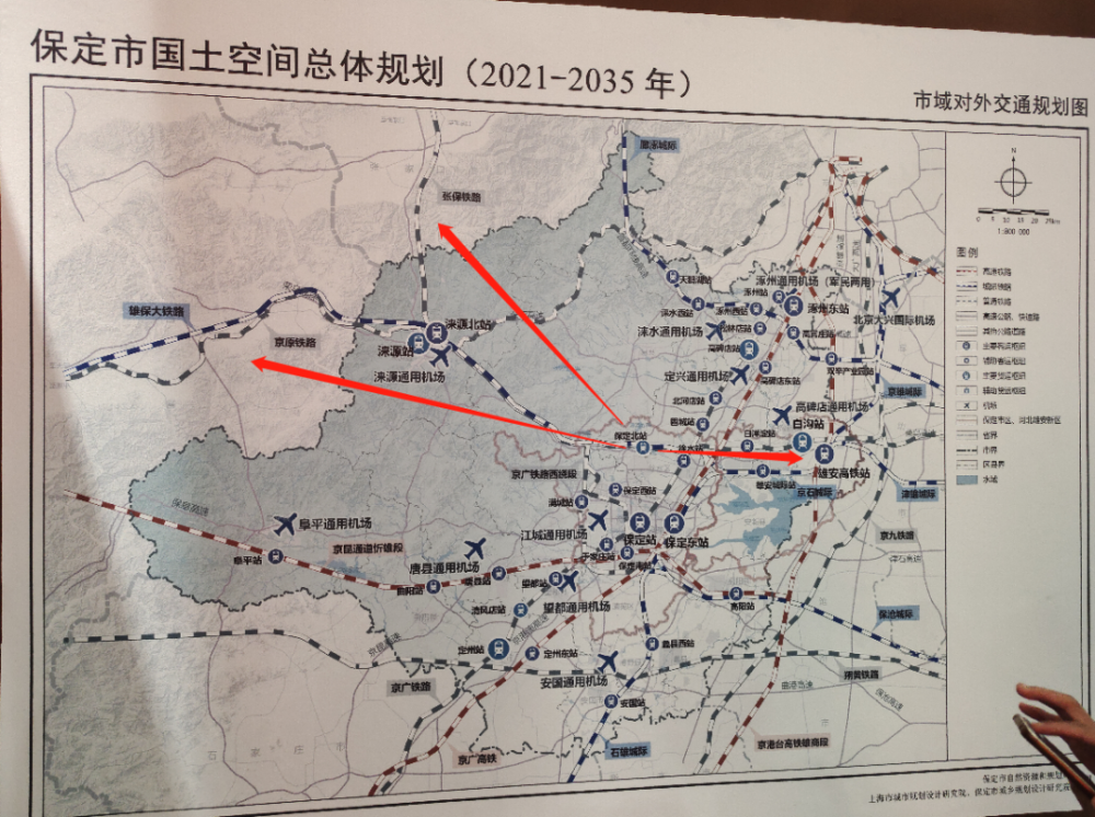 在逛保定市博物馆时发现了一张保定国土空间总体规划(2021年—2035年)