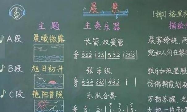 90后老师的"神仙板书",图文并茂栩栩如生,学生上课目不转睛