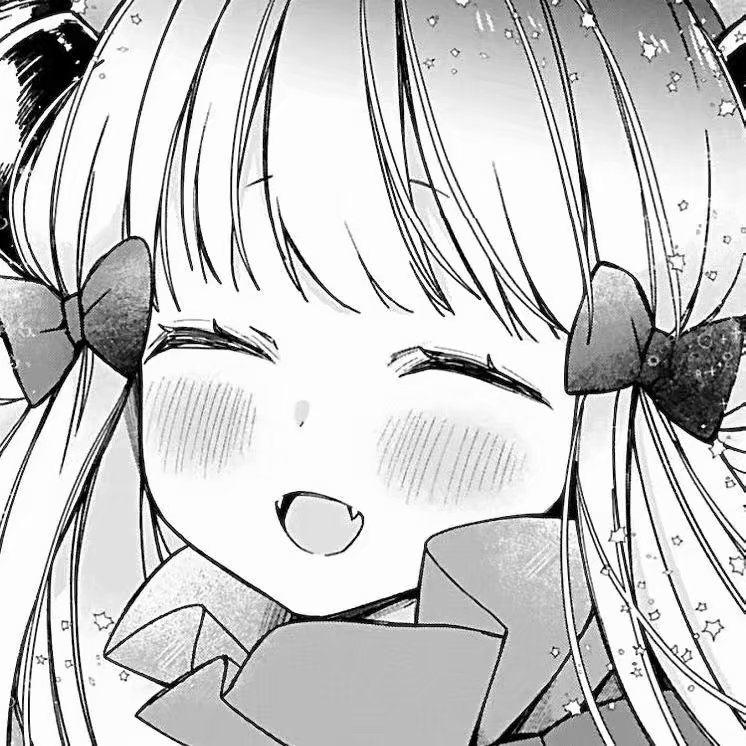 动漫女头21黑白