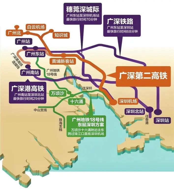 广深第二高铁已列入国家规划!深惠城际也有好消息