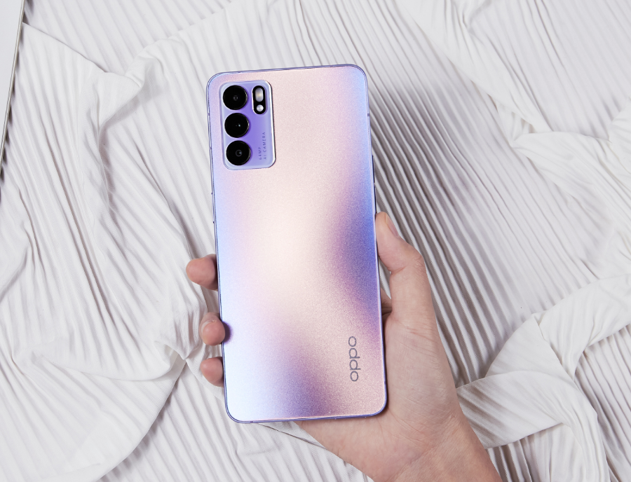 oppo reno6星黛紫官宣,真机开箱图它来啦!