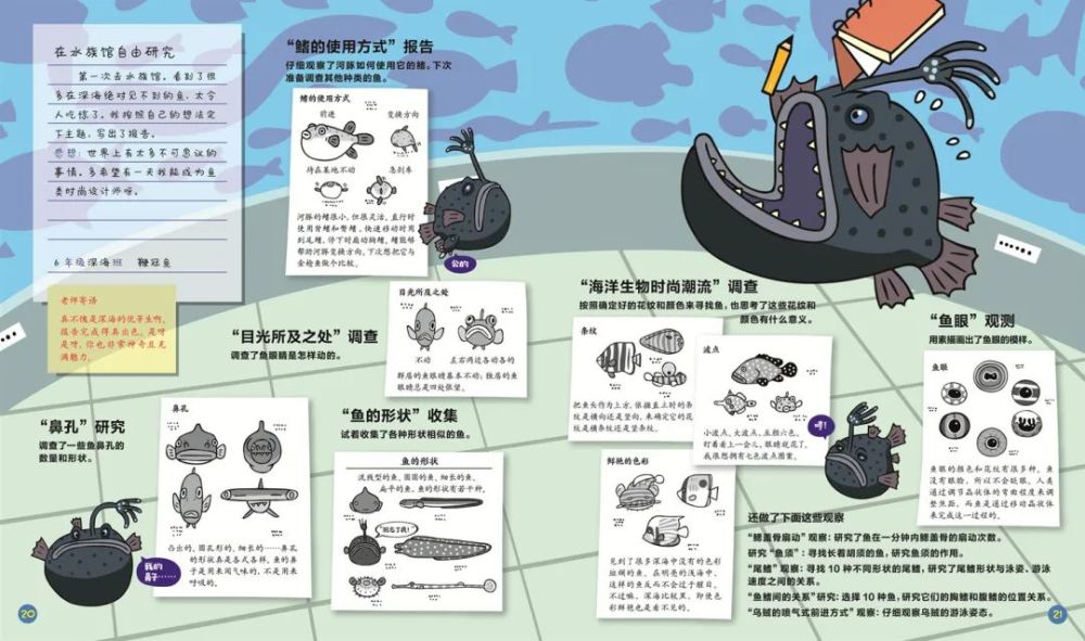 而太吕鱼同学则醉心于模型制作,甚至做出了一个水族馆!