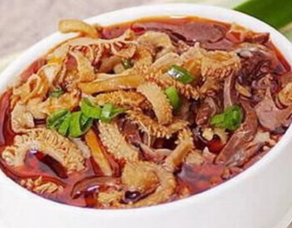 美味可口的爆炒羊杂碎