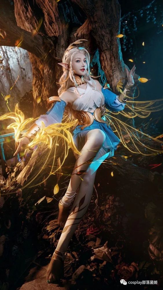 cos:王者荣耀腿子精灵艾琳cos正片@露儿大魔王,抱回家
