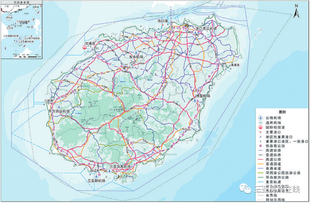 海南综合交通规划图