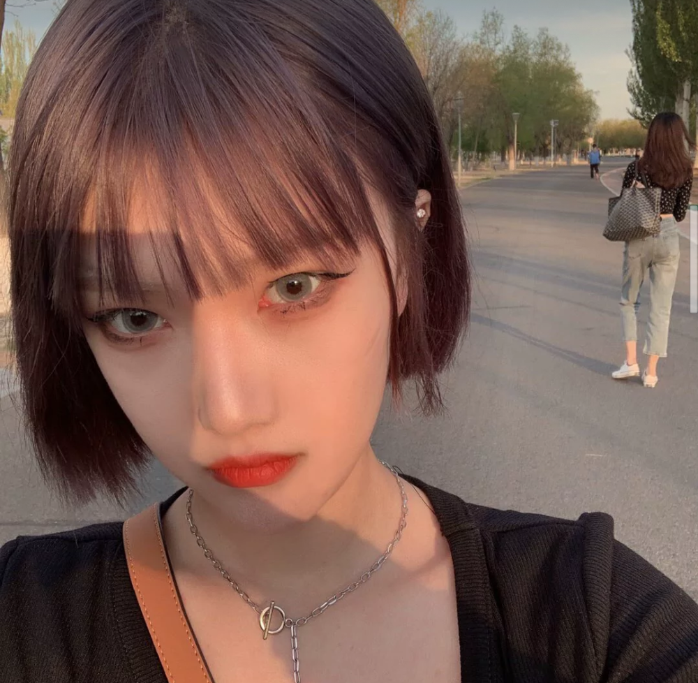 ins心动短发女头