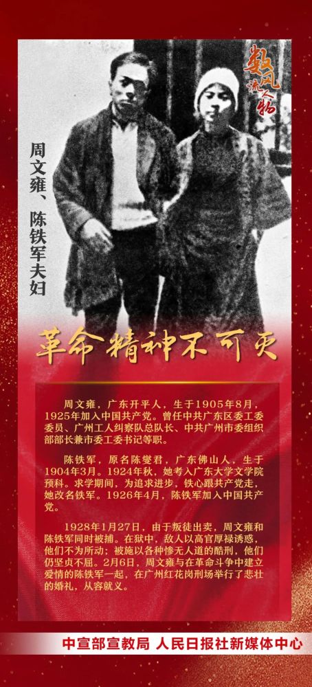 【时代楷模】恽代英,钱壮飞,夏明翰,周文雍,陈铁军夫妇