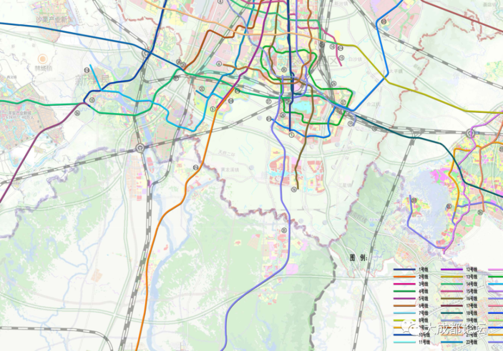 最新!天府新区和眉山市轨道交通规划