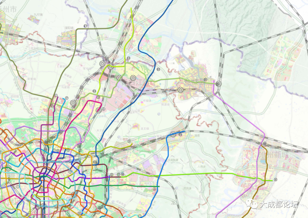 按照市政府批复的《成都市城市轨道交通线网规划》(2021版),新都区