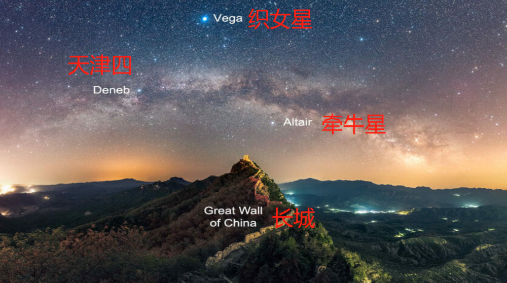 夏季星星大三角 牵牛织女星 实际感受一下它们到地球的距离