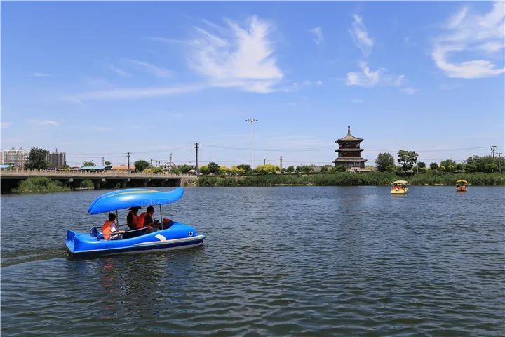 影像记录丨河北霸州胜芳镇:湿地公园水清岸绿景美