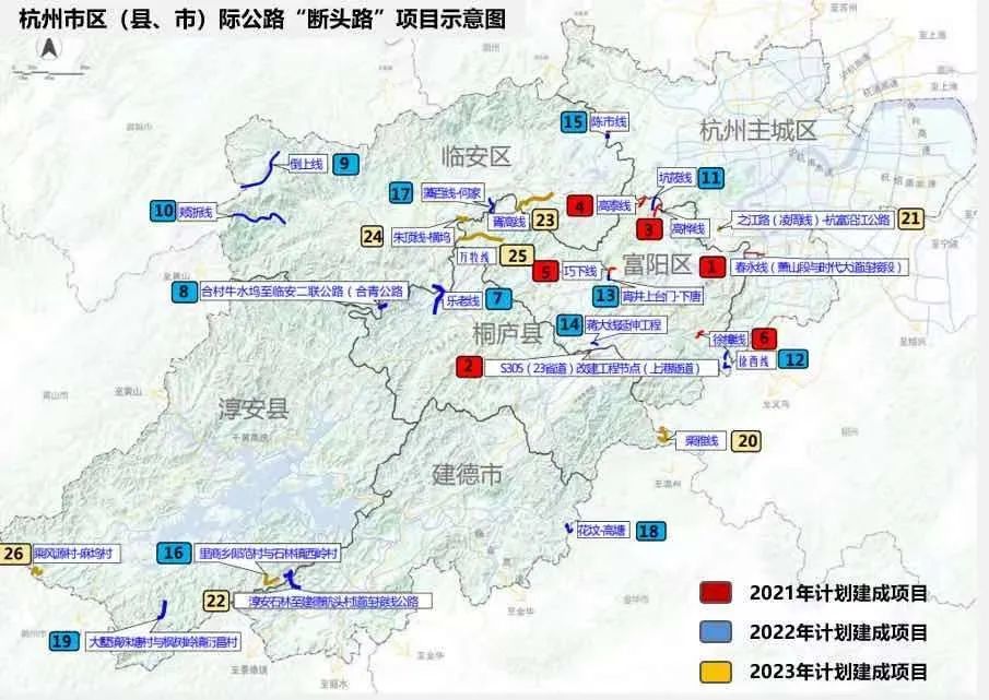 打通"断头路"是杭州交通主推的一项重点民生工作,被列入市政府2021