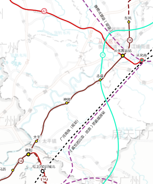 地铁14号线今天小梦就跟大家聊聊从化的轨道交通规划